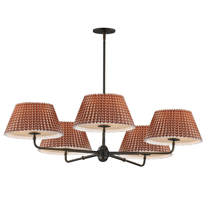 Maxim - 18415RBANB - Five Light Chandelier - Dunbridge - Antique Bronze