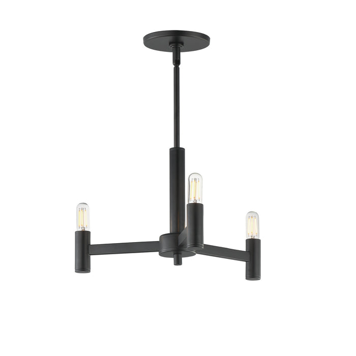 Maxim - 21363BK - Three Light Chandelier - Emana - Black
