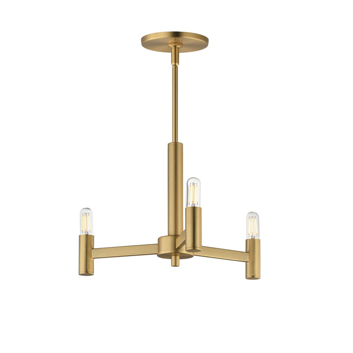 Maxim - 21363NAB - Three Light Chandelier - Emana - Natural Aged Brass