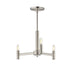 Maxim - 21363SN - Three Light Chandelier - Emana - Satin Nickel