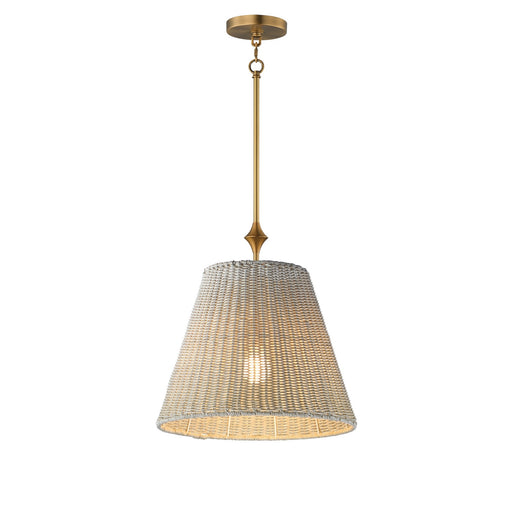 Maxim - 21487WWTNAB - One Light Pendant - Baja - Natural Aged Brass
