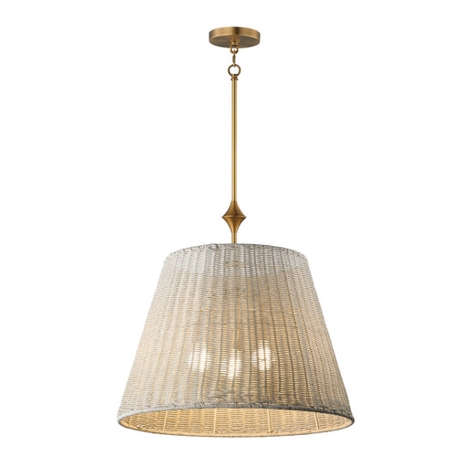 Maxim - 21488WWTNAB - Three Light Pendant - Baja - Natural Aged Brass