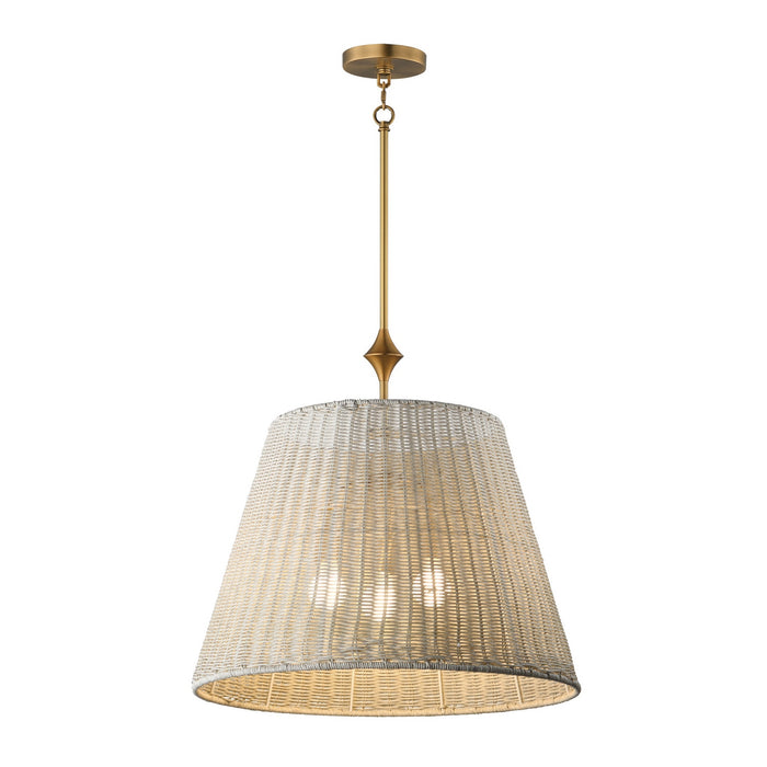 Maxim - 21488WWTNAB - Three Light Pendant - Baja - Natural Aged Brass
