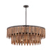 Maxim - 22513WNGM - Seven Light Pendant - Marimba - Walnut