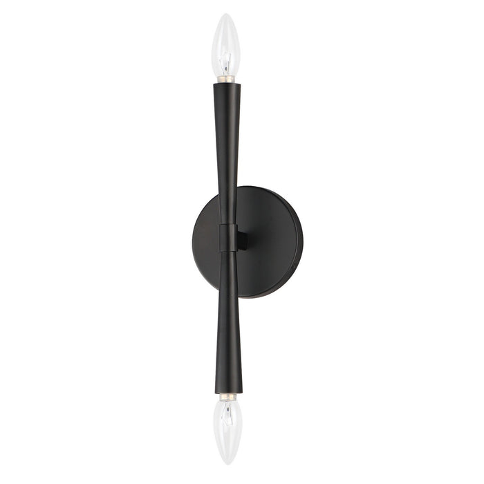 Maxim - 24620BK - Two Light Wall Sconce - Rome - Black