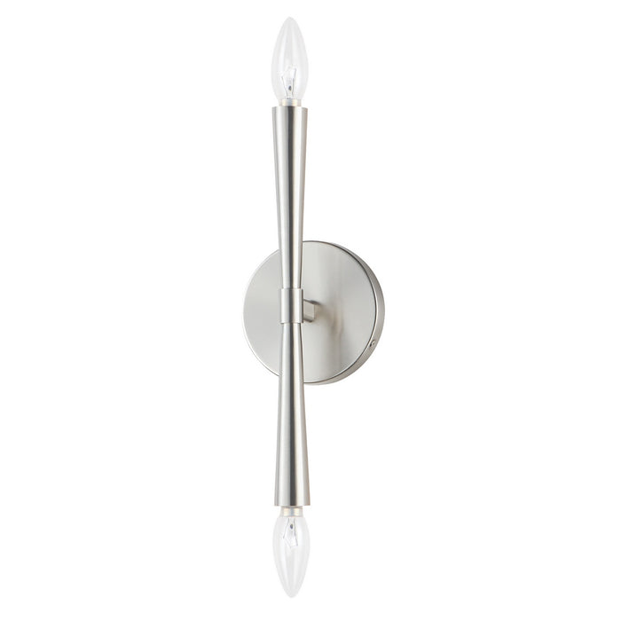 Maxim - 24620SN - Two Light Wall Sconce - Rome - Satin Nickel