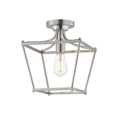 Maxim - 25311SN - One Light Pendant / Semi-Flush - Clifton - Satin Nickel