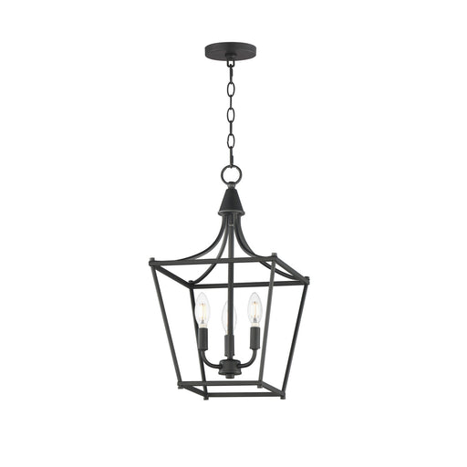 Maxim - 25313BK - Three Light Pendant - Clifton - Black