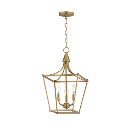 Maxim - 25313NAB - Three Light Pendant - Clifton - Natural Aged Brass