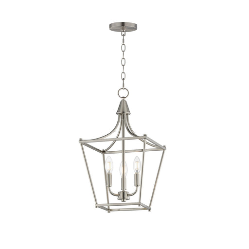 Maxim - 25313SN - Three Light Pendant - Clifton - Satin Nickel