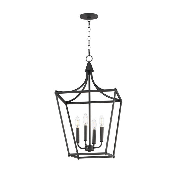 Maxim - 25314BK - Four Light Pendant - Clifton - Black