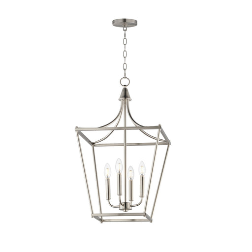 Maxim - 25314SN - Four Light Pendant - Clifton - Satin Nickel