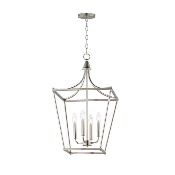 Maxim - 25314SN - Four Light Pendant - Clifton - Satin Nickel