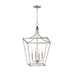 Maxim - 25314SN - Four Light Pendant - Clifton - Satin Nickel