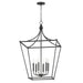 Maxim - 25316BK - Six Light Pendant - Clifton - Black