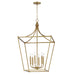 Maxim - 25316NAB - Six Light Pendant - Clifton - Natural Aged Brass