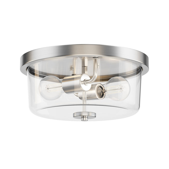 Maxim - 5691CLSN - Two Light Flush Mount - Fuller - Satin Nickel