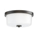 Maxim - 5691WTBK - Two Light Flush Mount - Fuller - Black