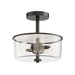 Maxim - 5692CLBK - Two Light Semi Flush/Pendant Convertible - Fuller - Black