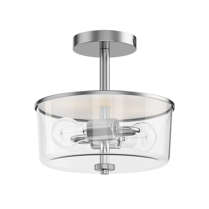 Maxim - 5692CLSN - Two Light Semi Flush/Pendant Convertible - Fuller - Satin Nickel