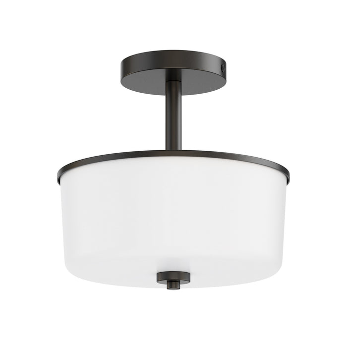 Maxim - 5692WTBK - Two Light Semi Flush/Pendant Convertible - Fuller - Black