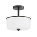 Maxim - 5692WTBK - Two Light Semi Flush/Pendant Convertible - Fuller - Black