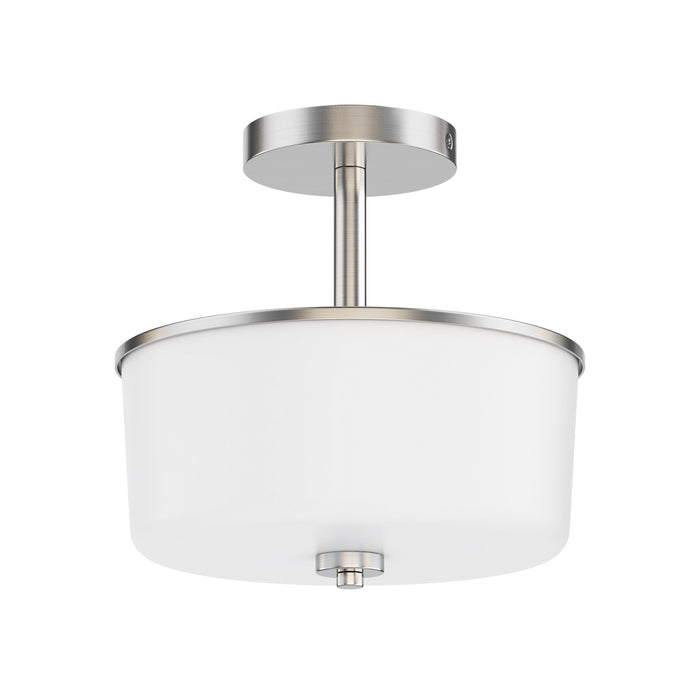 Maxim - 5692WTSN - Two Light Semi Flush/Pendant Convertible - Fuller - Satin Nickel