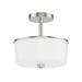 Maxim - 5692WTSN - Two Light Semi Flush/Pendant Convertible - Fuller - Satin Nickel