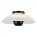 Kuzco Lighting - SF11914-OP/BK - One Light Semi-Flush Mount - Umbra - Opal Glass/Black