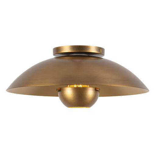 Kuzco Lighting - SF11914-VB - One Light Semi-Flush Mount - Umbra - Vintage Brass