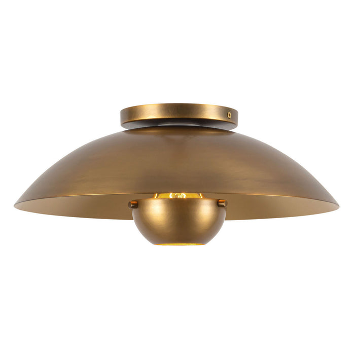 Kuzco Lighting - SF11914-VB - One Light Semi-Flush Mount - Umbra - Vintage Brass