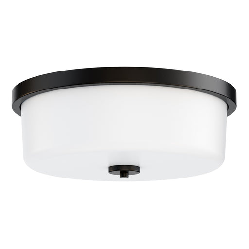 Fuller Three Light Flush Mount Black