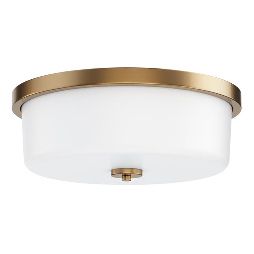 Maxim - 5693WTNAB - Three Light Flush Mount - Fuller - Natural Aged Brass