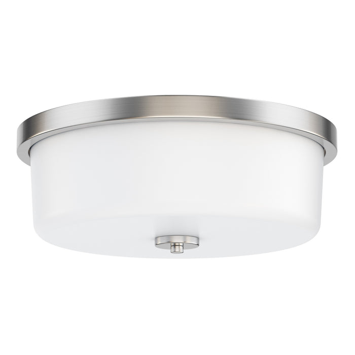 Maxim - 5693WTSN - Three Light Flush Mount - Fuller - Satin Nickel