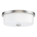 Maxim - 5693WTSN - Three Light Flush Mount - Fuller - Satin Nickel