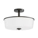 Maxim - 5695WTBK - Three Light Semi Flush/Pendant Convertible - Fuller - Black