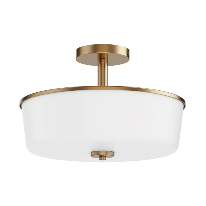 Maxim - 5695WTNAB - Three Light Semi Flush/Pendant Convertible - Fuller - Natural Aged Brass