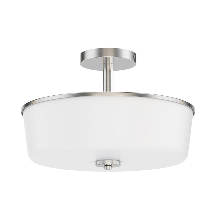 Maxim - 5695WTSN - Three Light Semi Flush/Pendant Convertible - Fuller - Satin Nickel