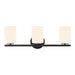Kuzco Lighting - VL0712722BK - Three Light Bathroom Vanity - Ezra - Black