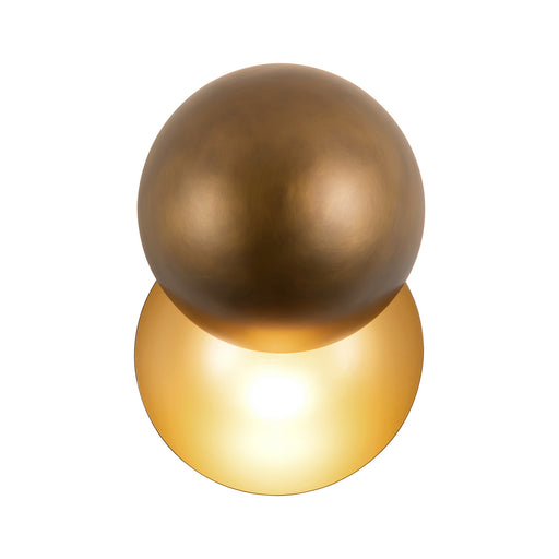 Void LED Wall Sconce Vintage Brass