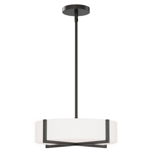 Maxim - 57945WTBK - LED Flush Mount/ Pendant Convertible - Dexter - Black