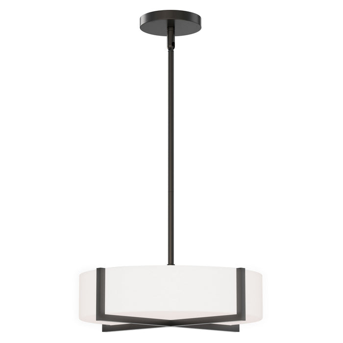 Maxim - 57945WTBK - LED Flush Mount/ Pendant Convertible - Dexter - Black