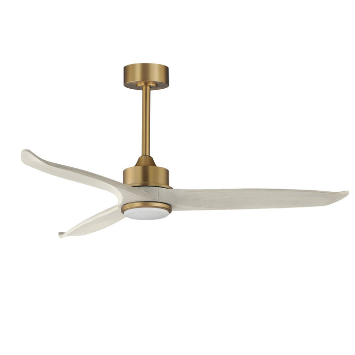 Maxim - 88831WTNABWWT - 52" Ceiling Fan - Woodwind - Natural Aged Brass