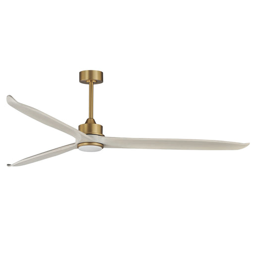 Maxim - 88834WTNABWWT - 80" Ceiling Fan - Woodwind - Natural Aged Brass