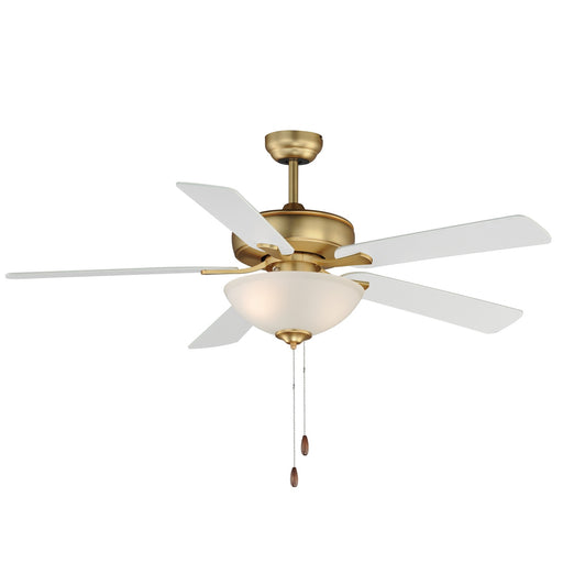 Maxim - 88936SWNAB - 52" Ceiling Fan - Super-Max - Natural Aged Brass