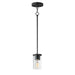Maxim - 90281CLBK - One Light Pendant - Lateral - Black