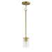 Maxim - 90281CLSBR - One Light Pendant - Lateral - Satin Brass