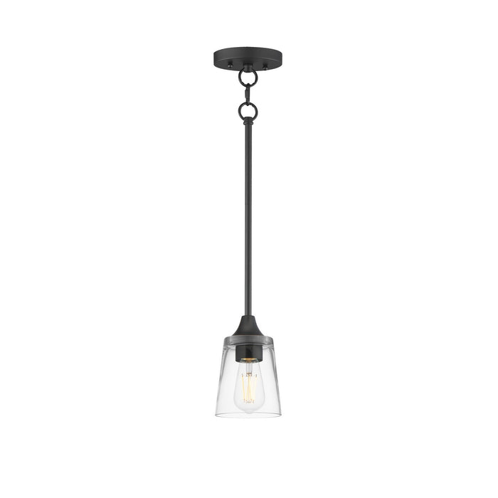 Maxim - 92880CLBK - One Light Pendant - Hudson - Black