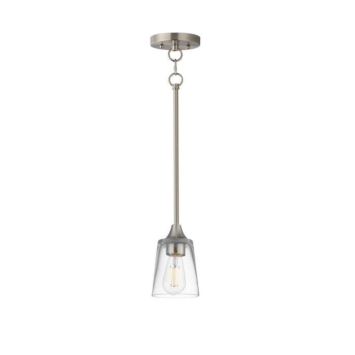 Maxim - 92880CLSN - One Light Pendant - Hudson - Satin Nickel
