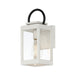 Maxim - 30912CLWTBK - One Light Outdoor Wall Lantern - Nassau Vivex - White / Black